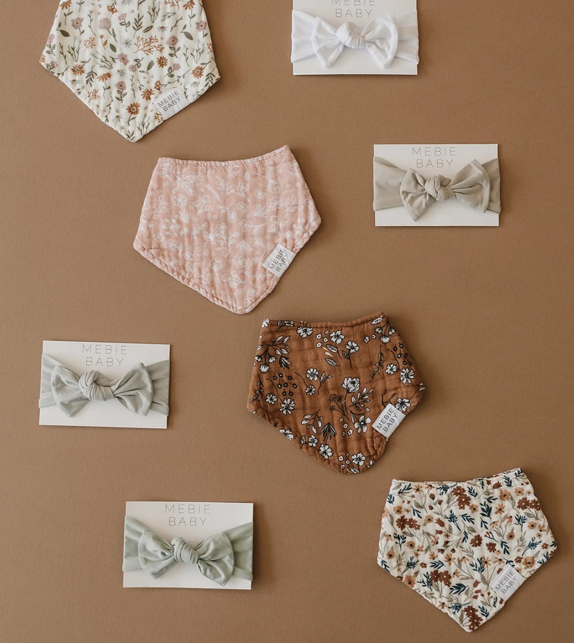 Mebie Baby Harvest Floral Muslin Bib
